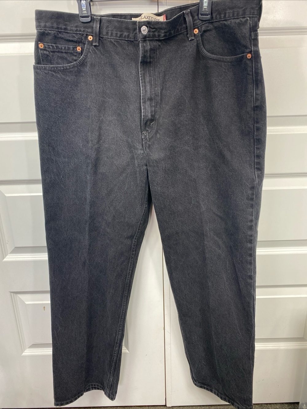 Levis 550 Jeans Mens 40x32 Black Relaxed Fit Denim Pants Classic 90s Style
